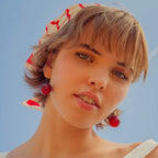 Moriqo Chérie Cherry Drop Earrings – French Summer Dangle
