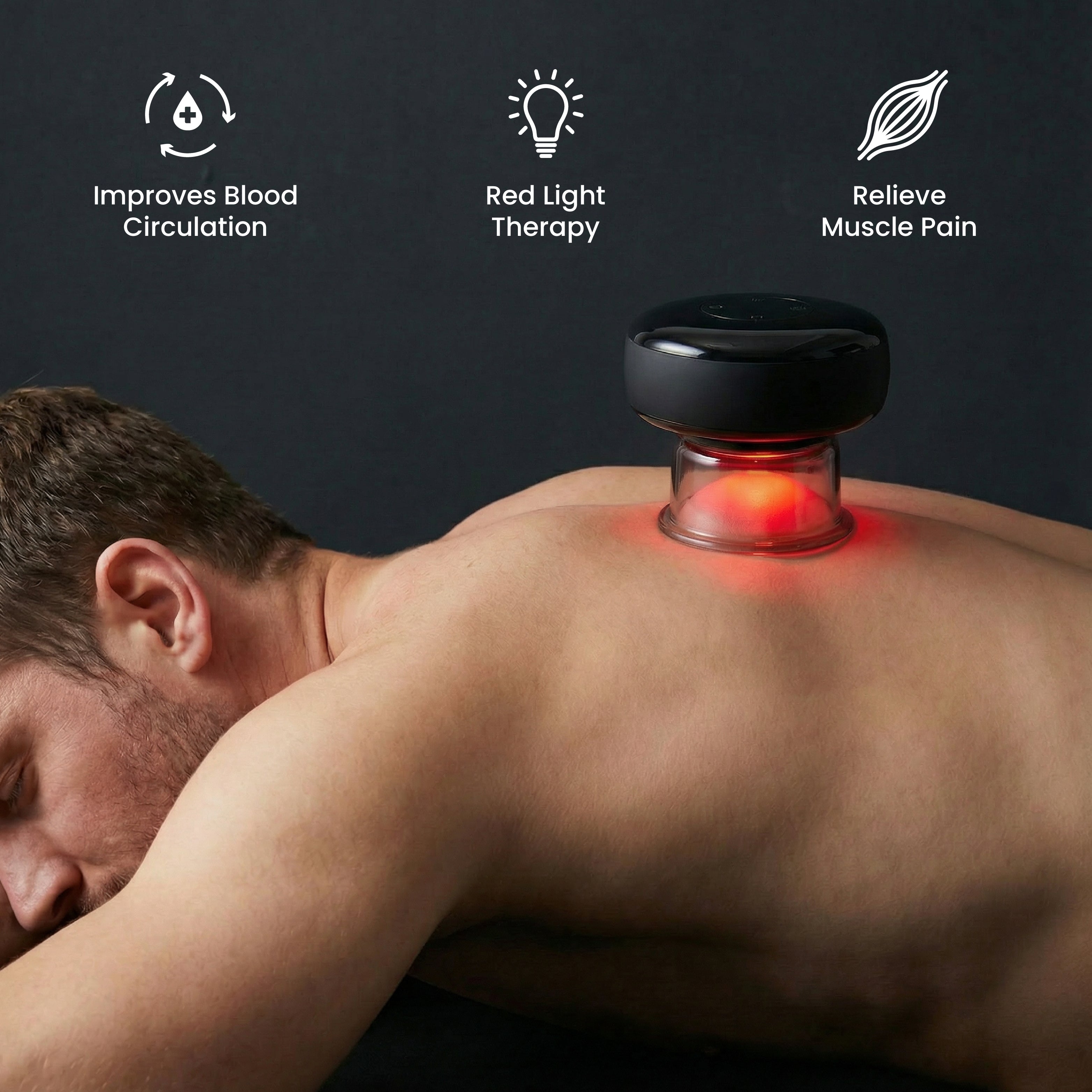 Moriqo Smart Cupping Massager – Red Light Therapy & Heat