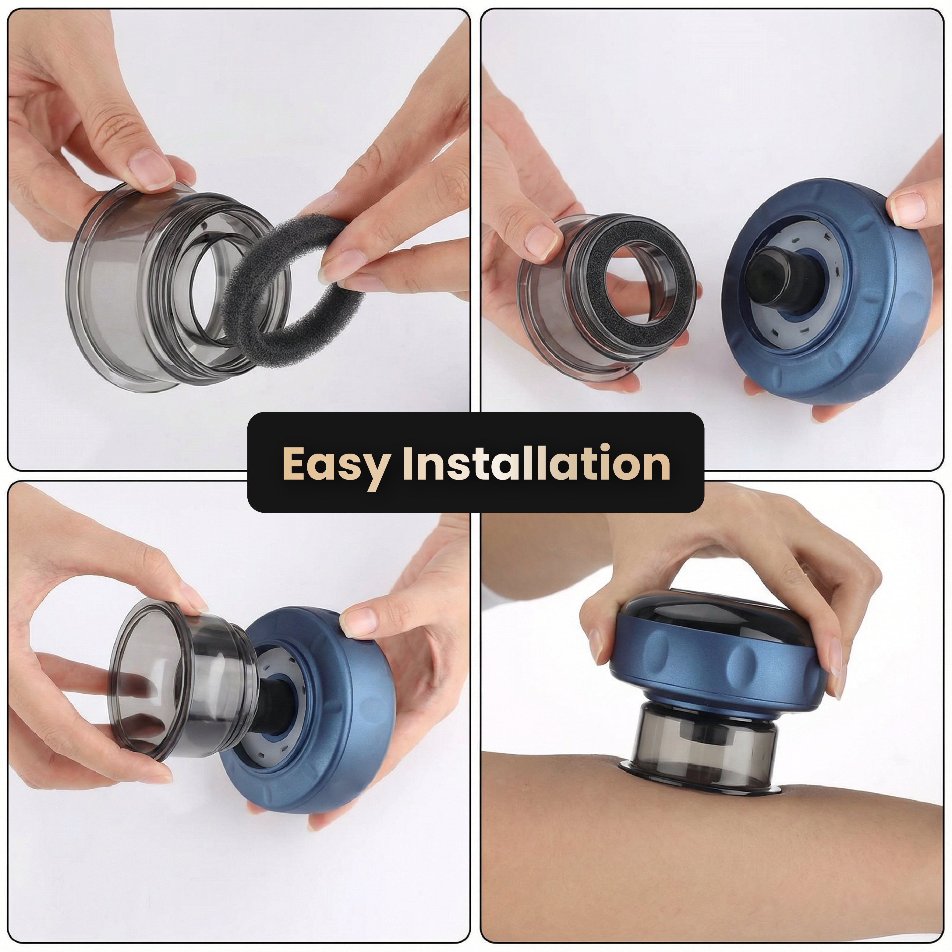 Moriqo Smart Cupping Massager – Red Light Therapy & Heat