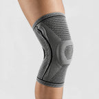 Knee sleeve worn on knee