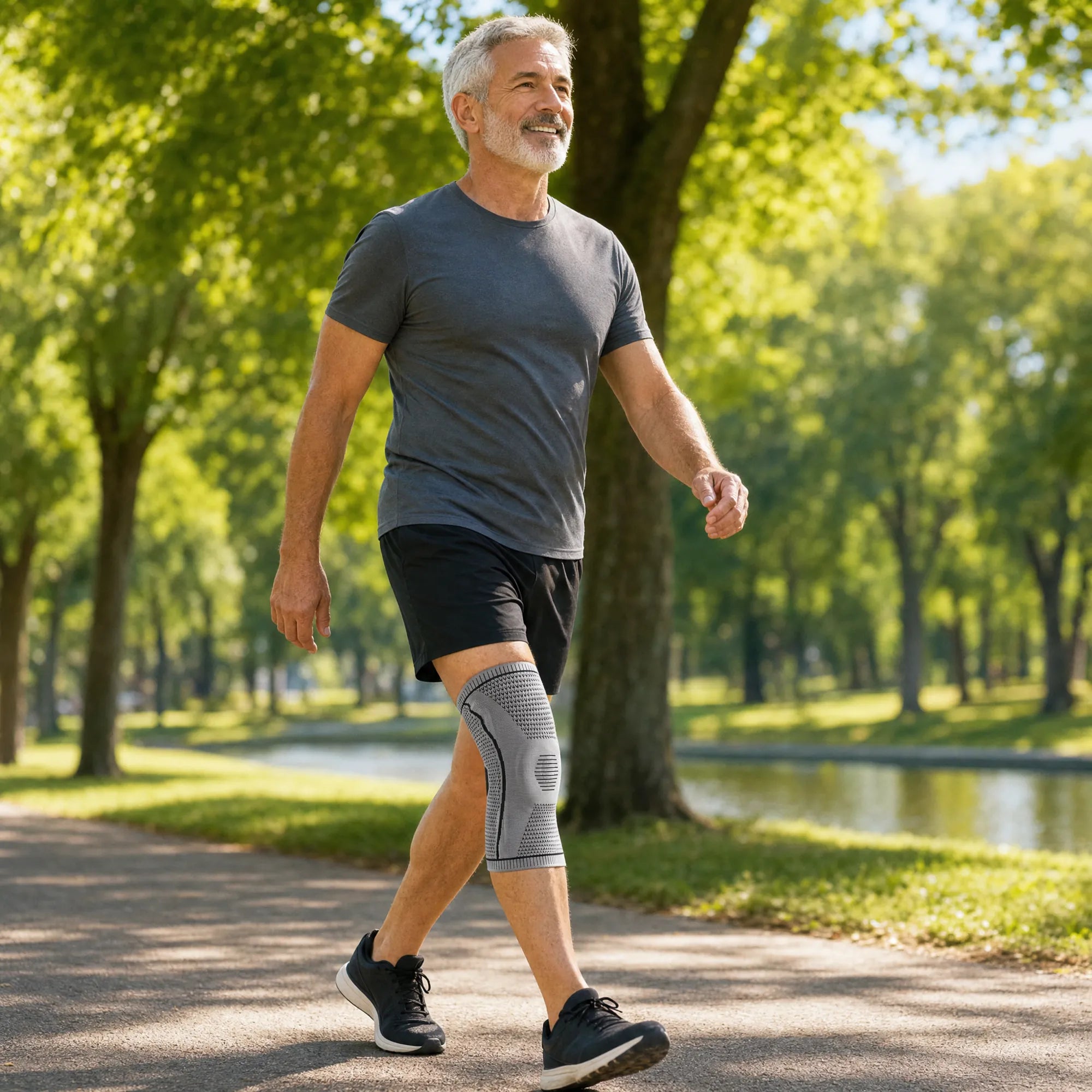 Active lifestyle with knee support