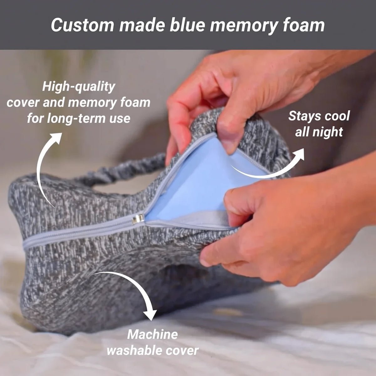 Moriqo Knee Pillow for Side Sleepers