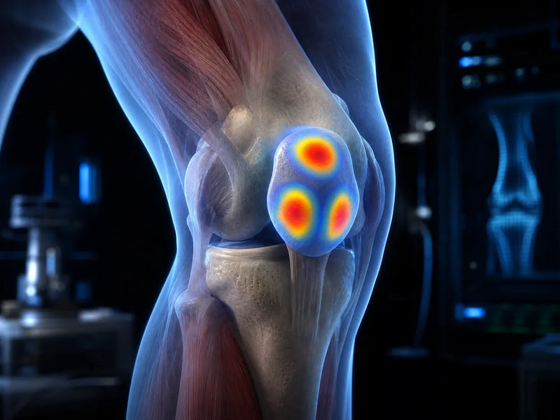 Mapping the three pressure zones of the aging knee
