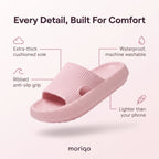 Moriqo Cloud Slippers – Pillow Slides, Thick Non-Slip Sole
