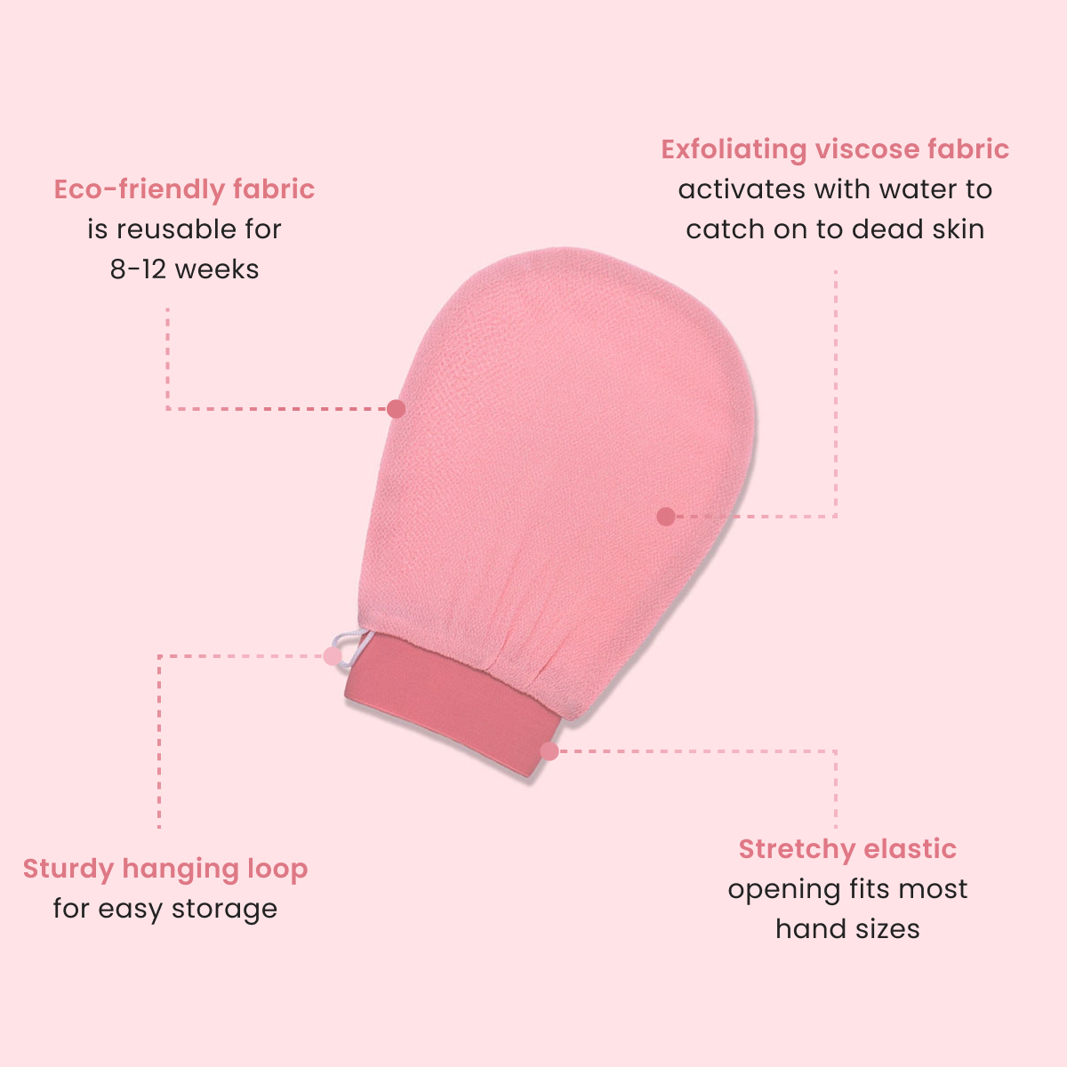 Moriqo Exfoliating Glove – Dead Skin Remover Body Scrub
