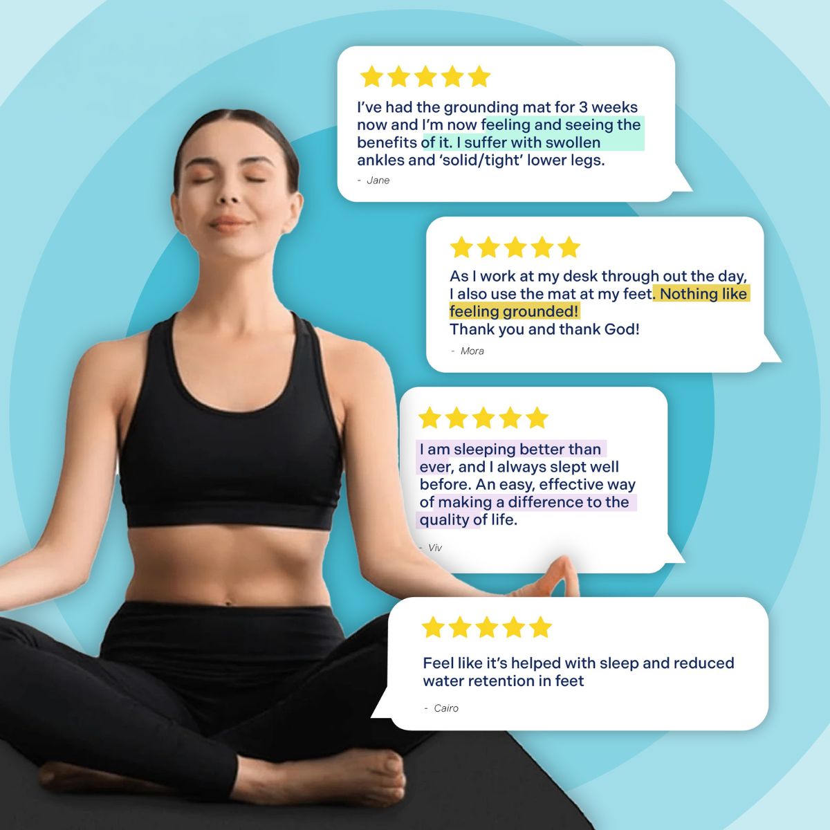 Moriqo Grounding Mat – Earthing Mat for Sleep & Recovery