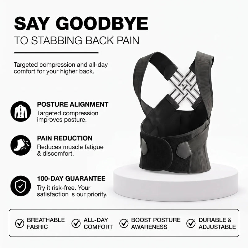 Moriqo Posture Corrector – Adjustable Back & Shoulder Support