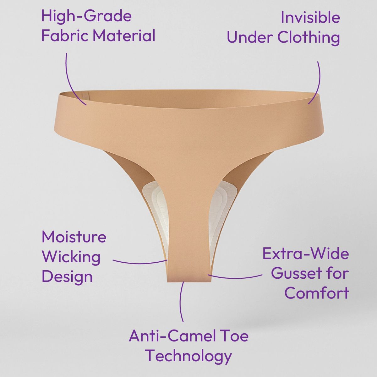 Moriqo Seamless Underwear Thong
