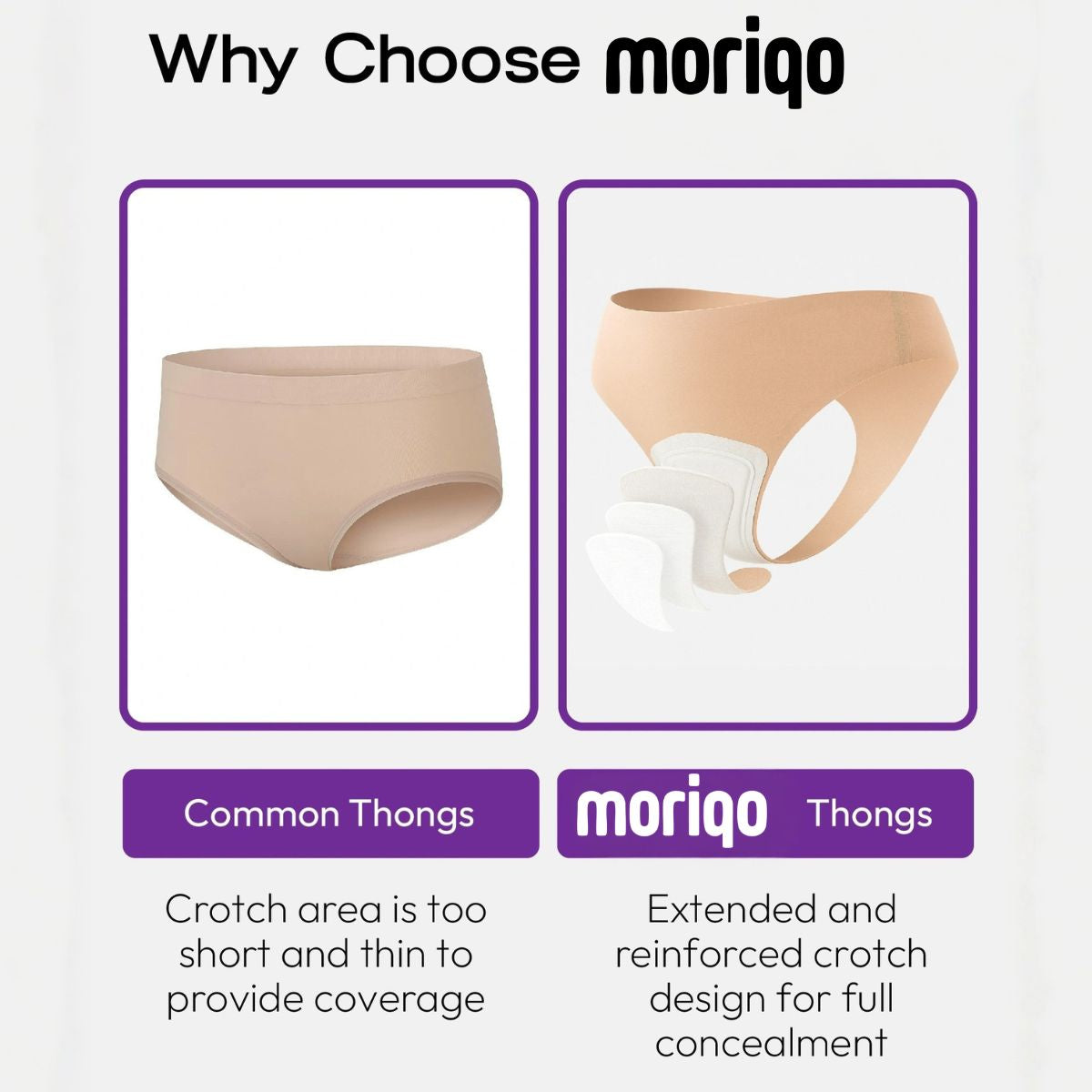 Moriqo Seamless Underwear Thong