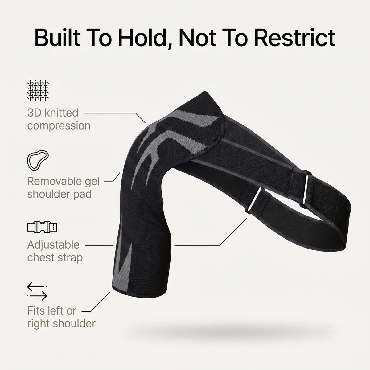 Moriqo Shoulder Brace – Rotator Cuff Compression Support