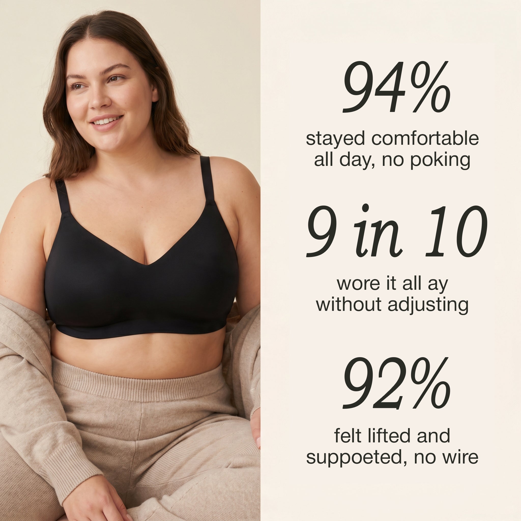 Moriqo Wireless Push-Up Bra